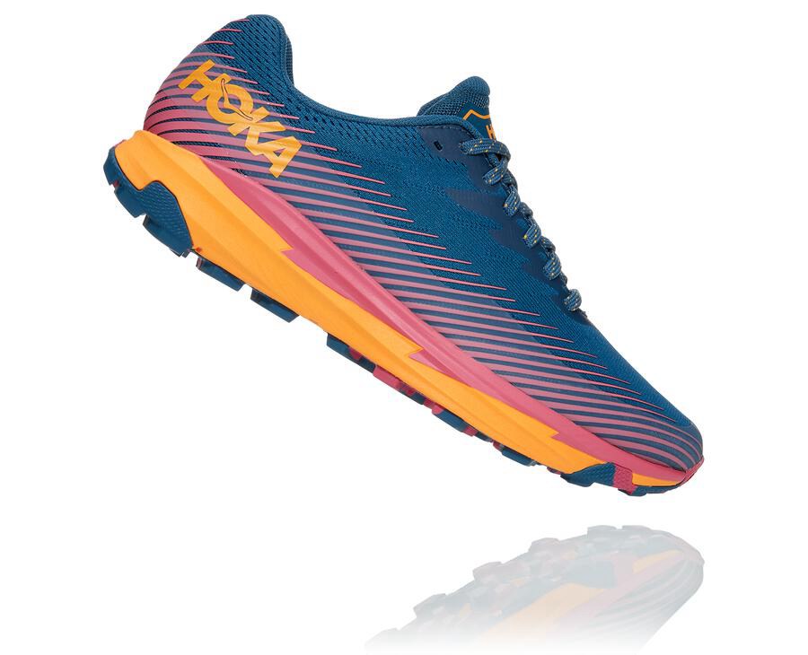 Hoka One One トレイルシューズ レディース 青 - トレント 2 - FI4096735